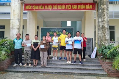 Tổng kết, trao giải – Giải cầu lông chào mừng kỷ niệm 43 năm ngày “Nhà giáo Việt Nam”